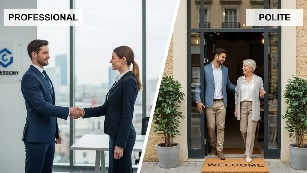 Professional and Polite Options