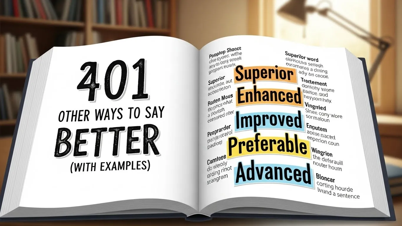 Other Ways to Say Better