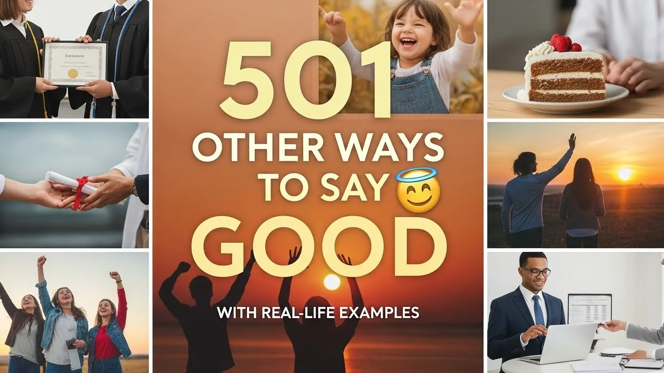 Other Ways to Say Good