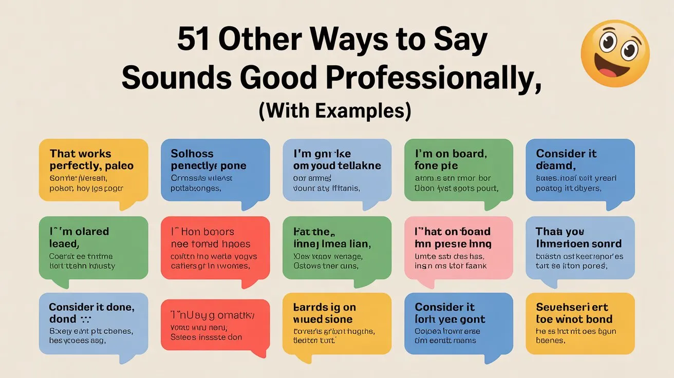 Other Ways to Say Sounds Good Professionally