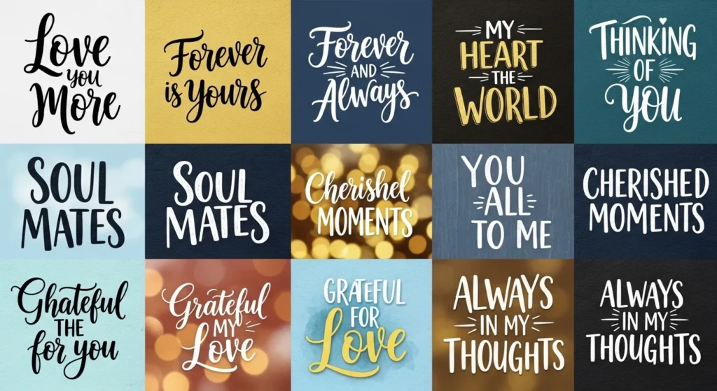 Emotional and Heartfelt Phrases
