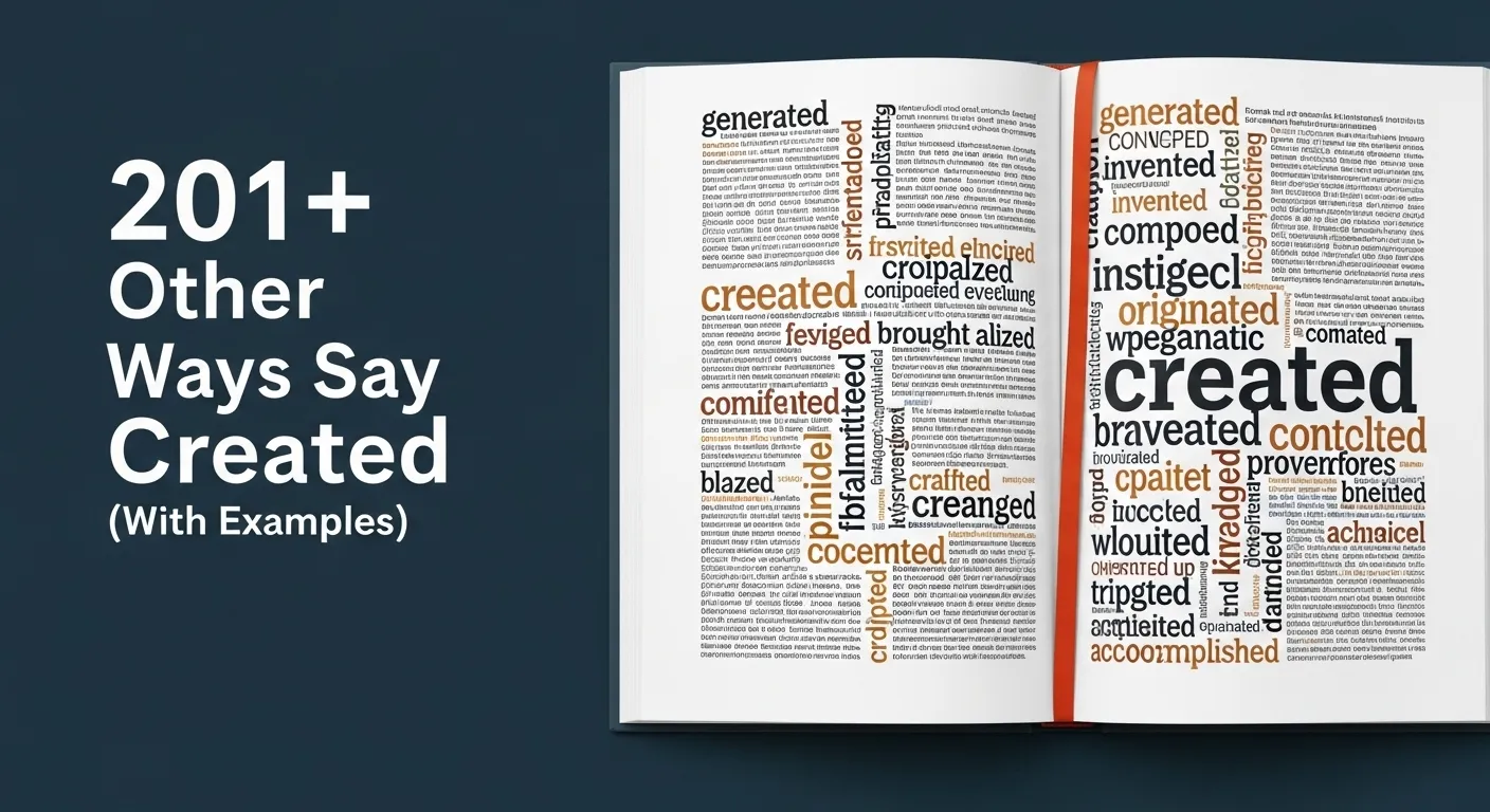 Other Ways to Say Created
