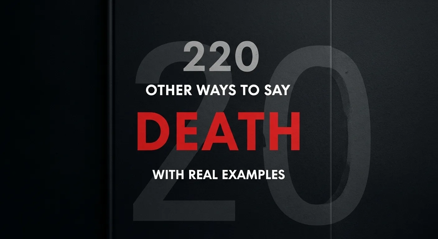 Other Ways to Say Death