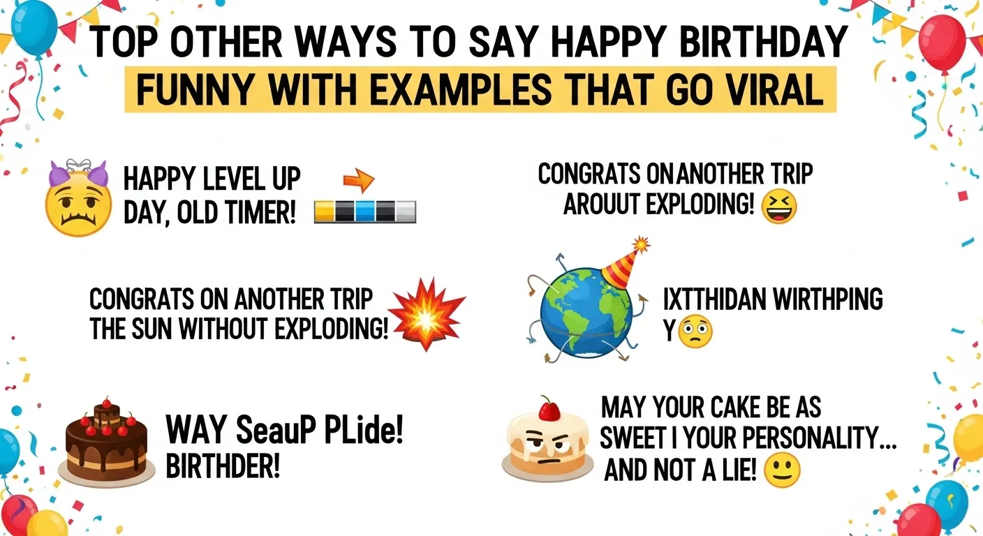 Other Ways to Say Happy Birthday Funny