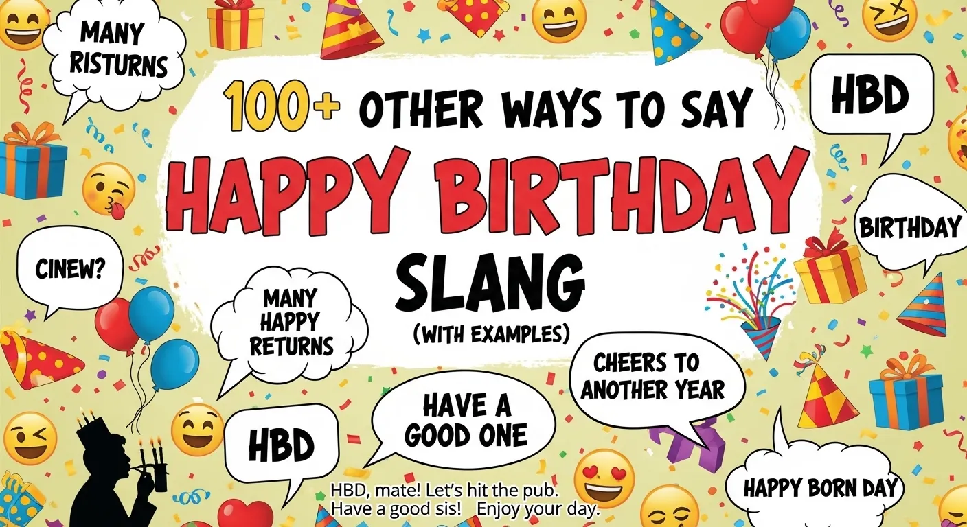Other Ways to Say Happy Birthday Slang