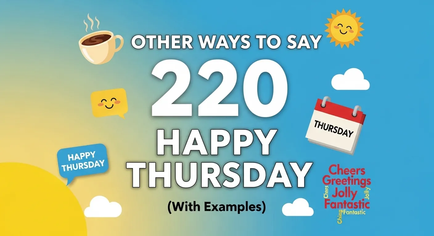 Other Ways to Say Happy Thursday