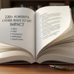 other ways to say impact