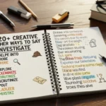 Other Ways to Say Investigate