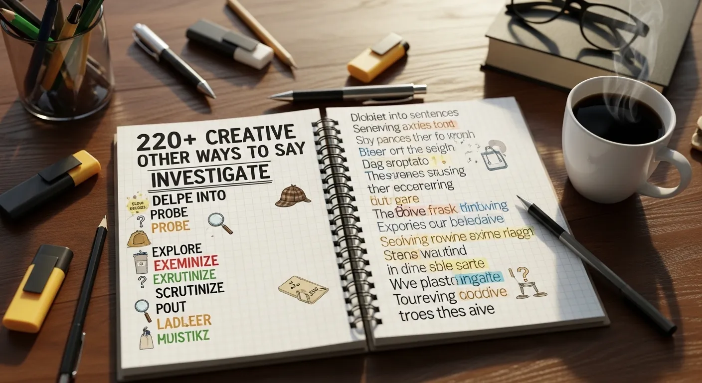 Other Ways to Say Investigate