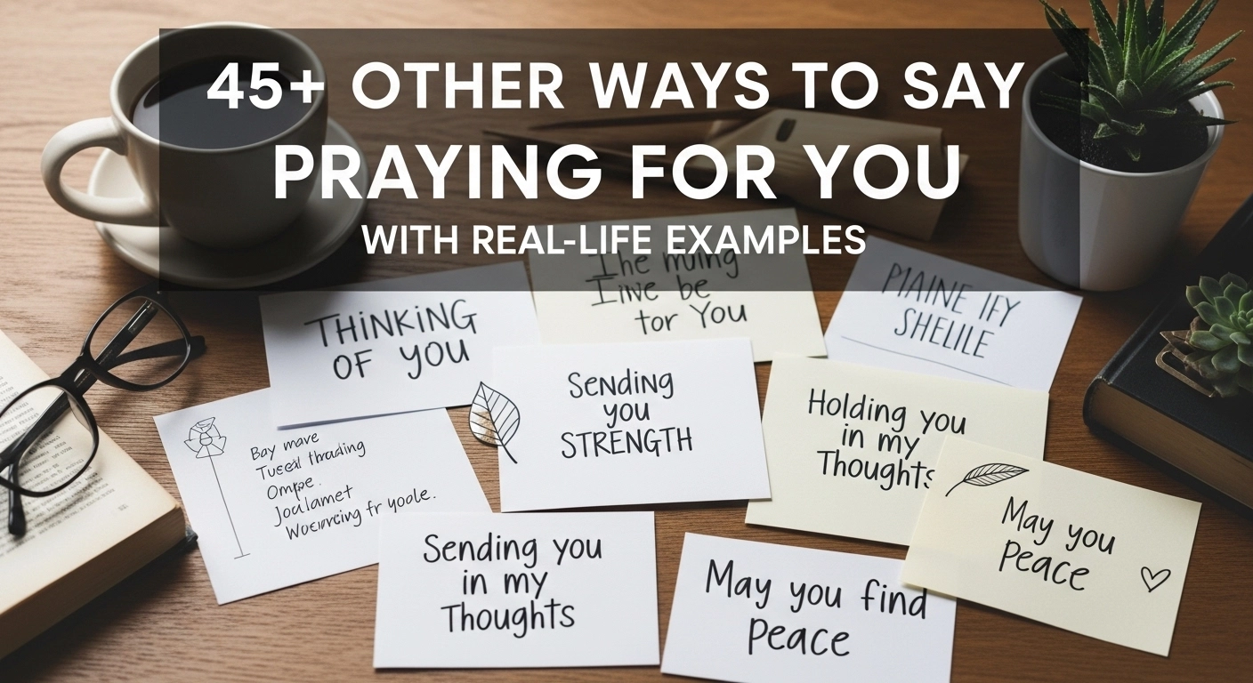 Other Ways to Say Praying for You