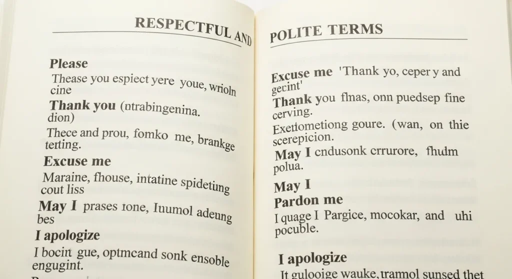 Respectful and Polite Terms