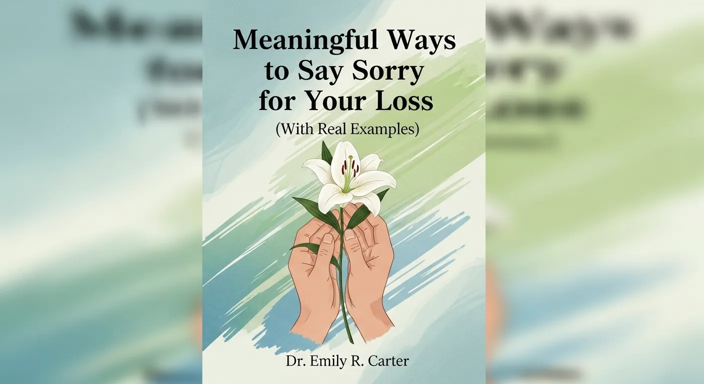 Sorry for Your Loss Other Ways to Say