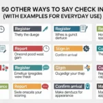 Other Ways to Say Check In