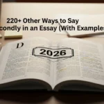 Different Other Ways to Say Secondly in an Essay