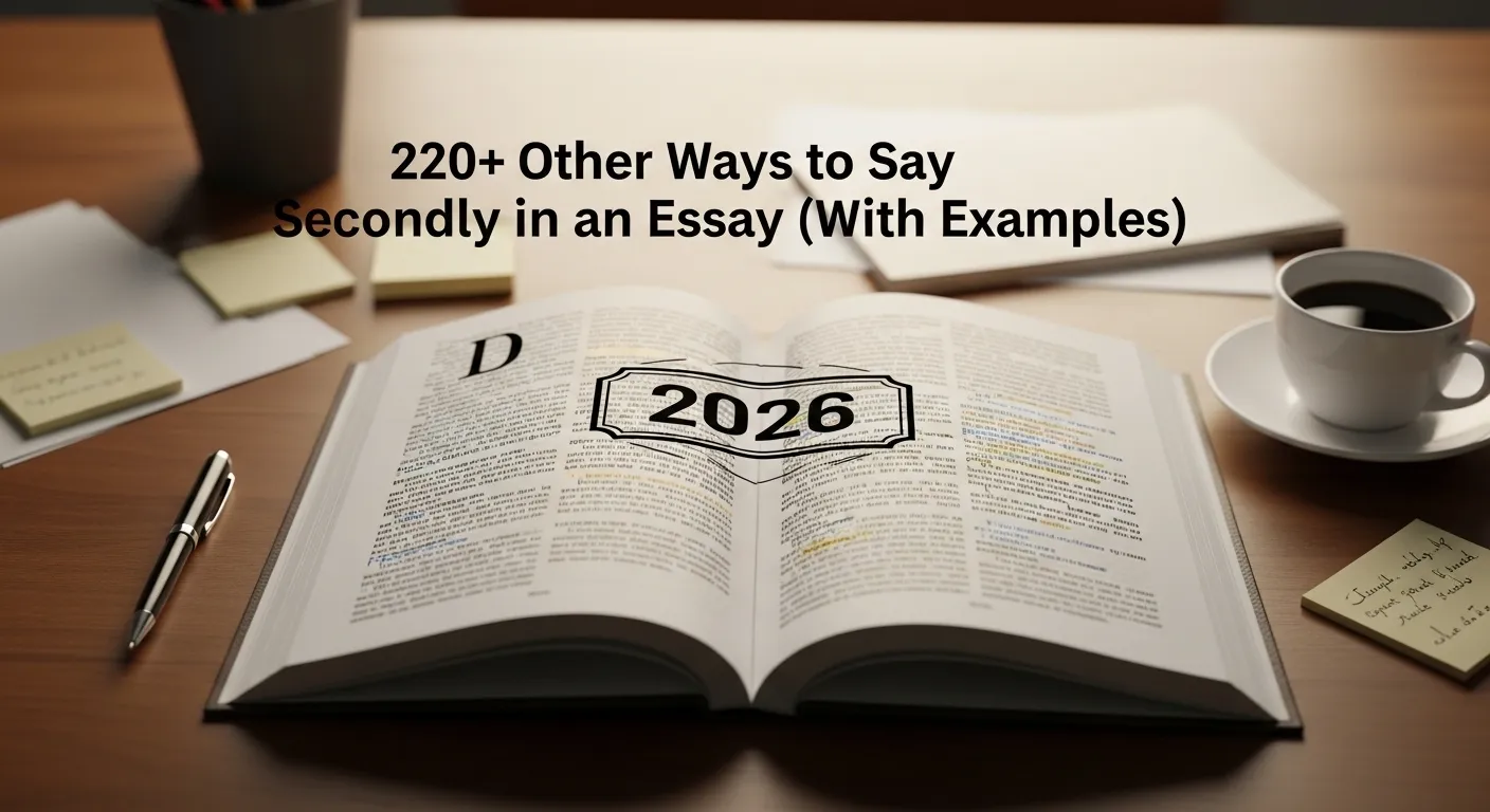 Different Other Ways to Say Secondly in an Essay