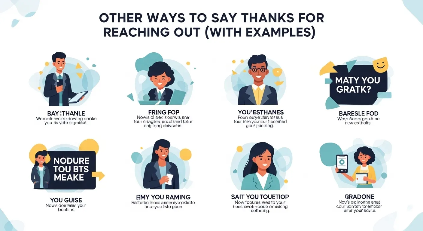 Other Ways to Say Thanks for Reaching Out