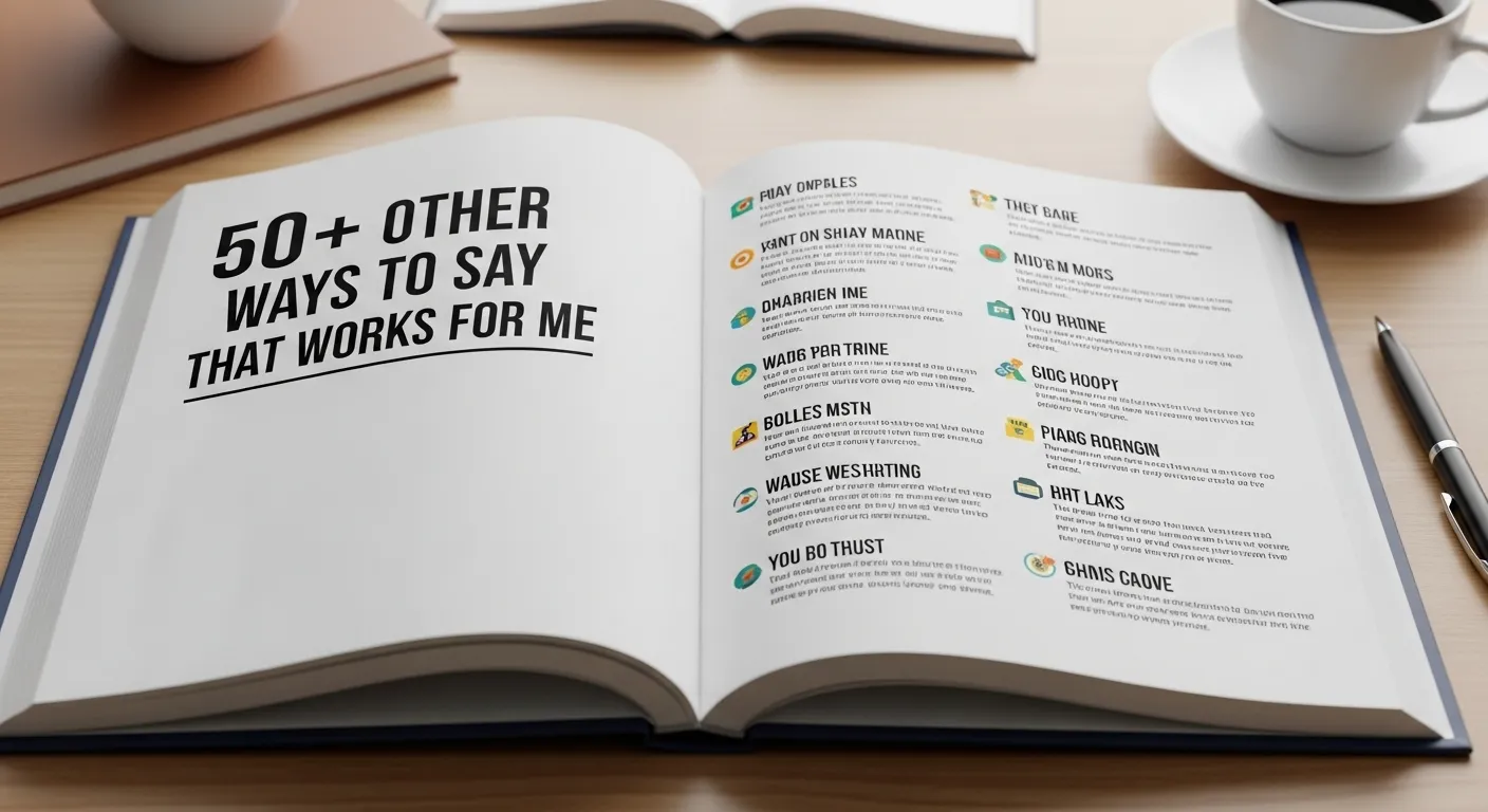 Other Ways to Say That Works for Me