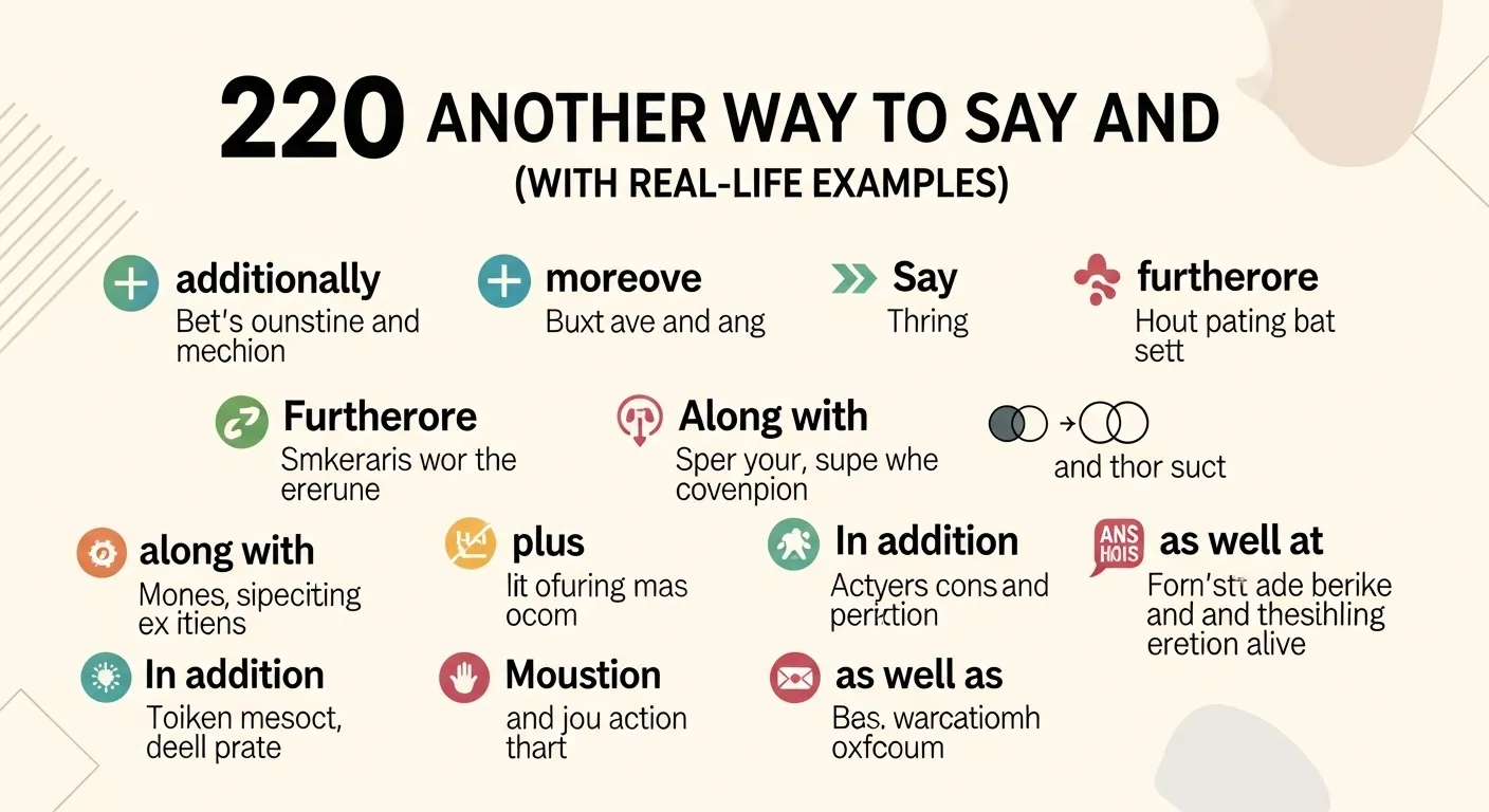 Another Way to Say And