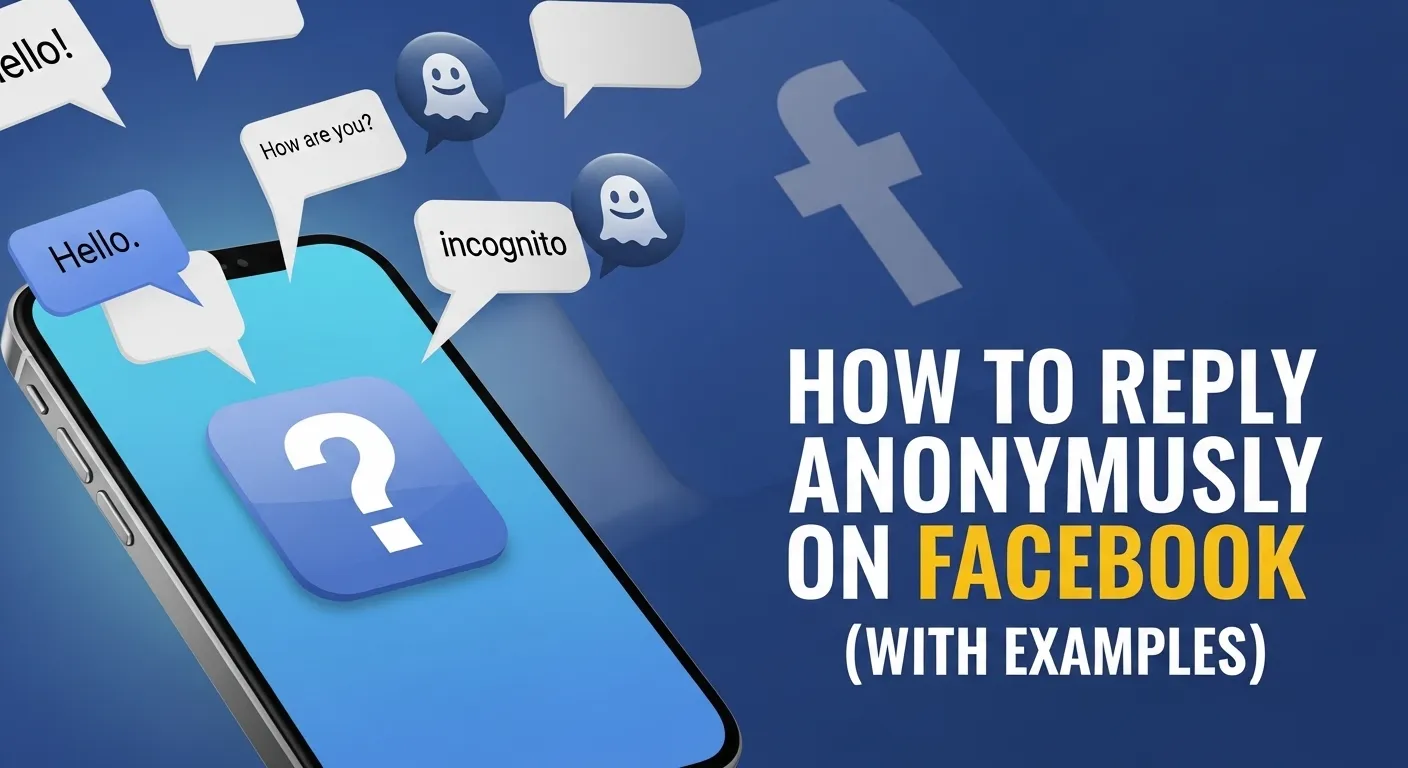 How to Reply Anonymously on Facebook