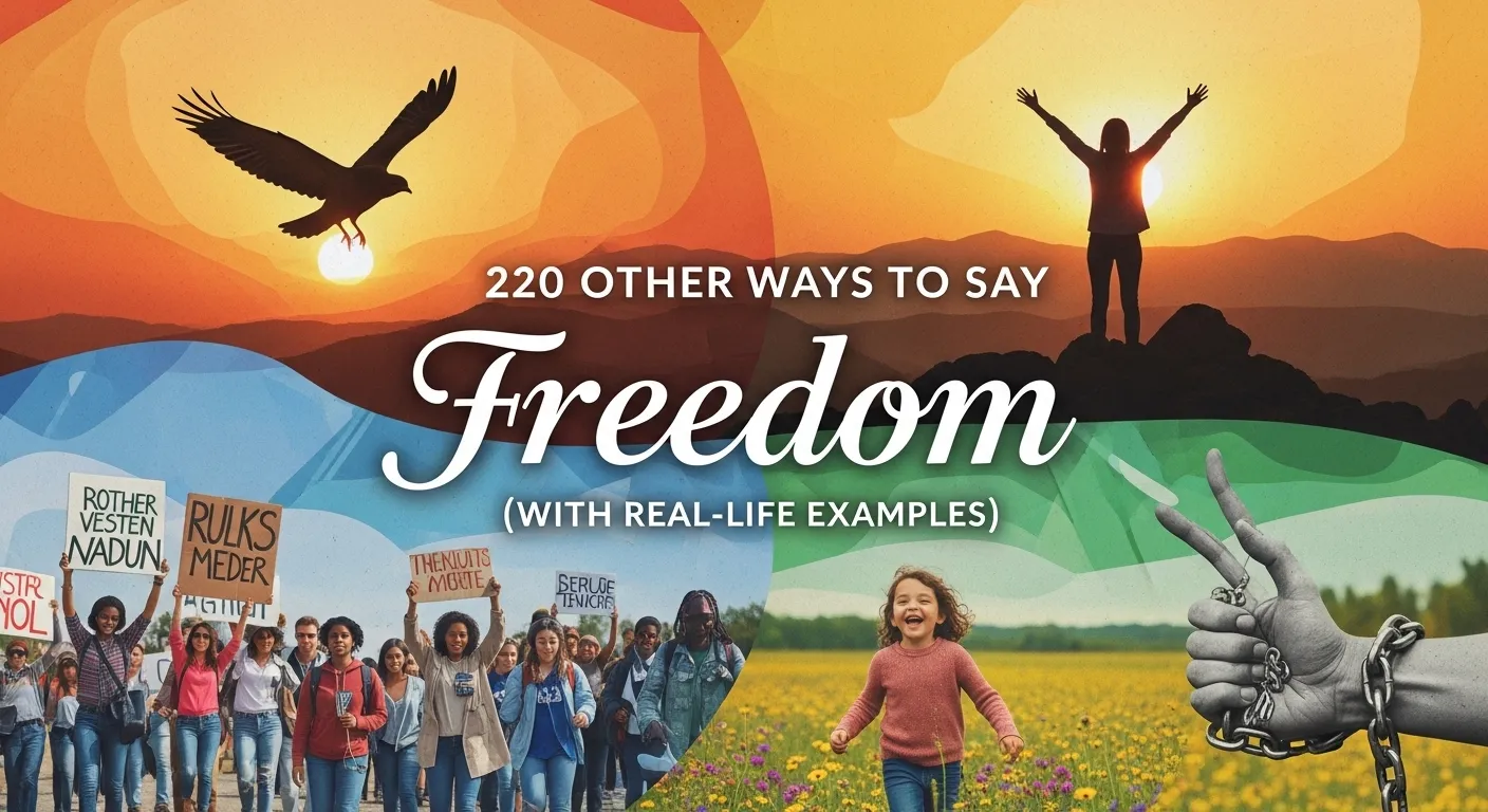 other ways to say freedom