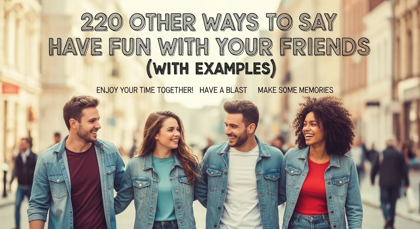 Other Ways to Say Have Fun with Your Friends