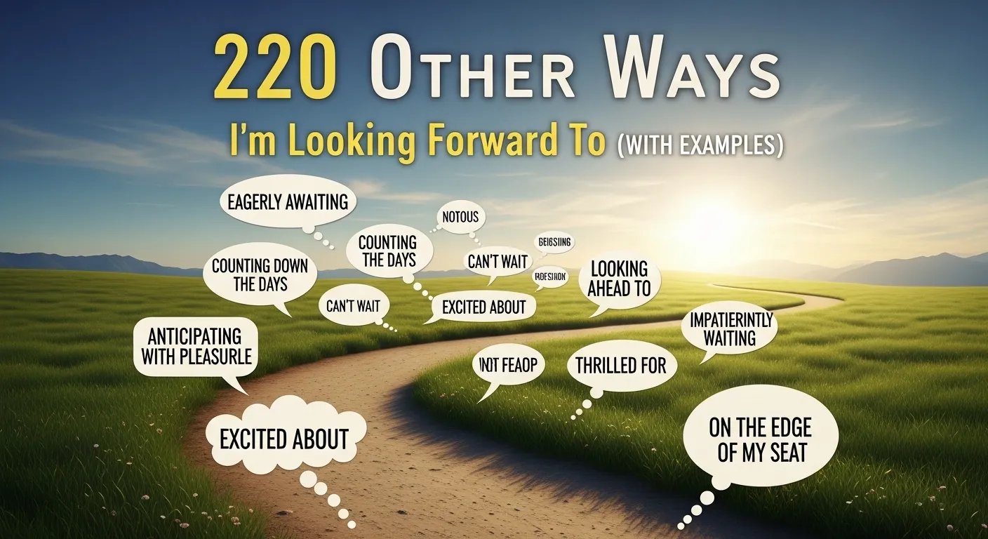 Other Ways to say I’m Looking Forward To