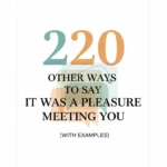 Other Ways to Say It Was a Pleasure Meeting You