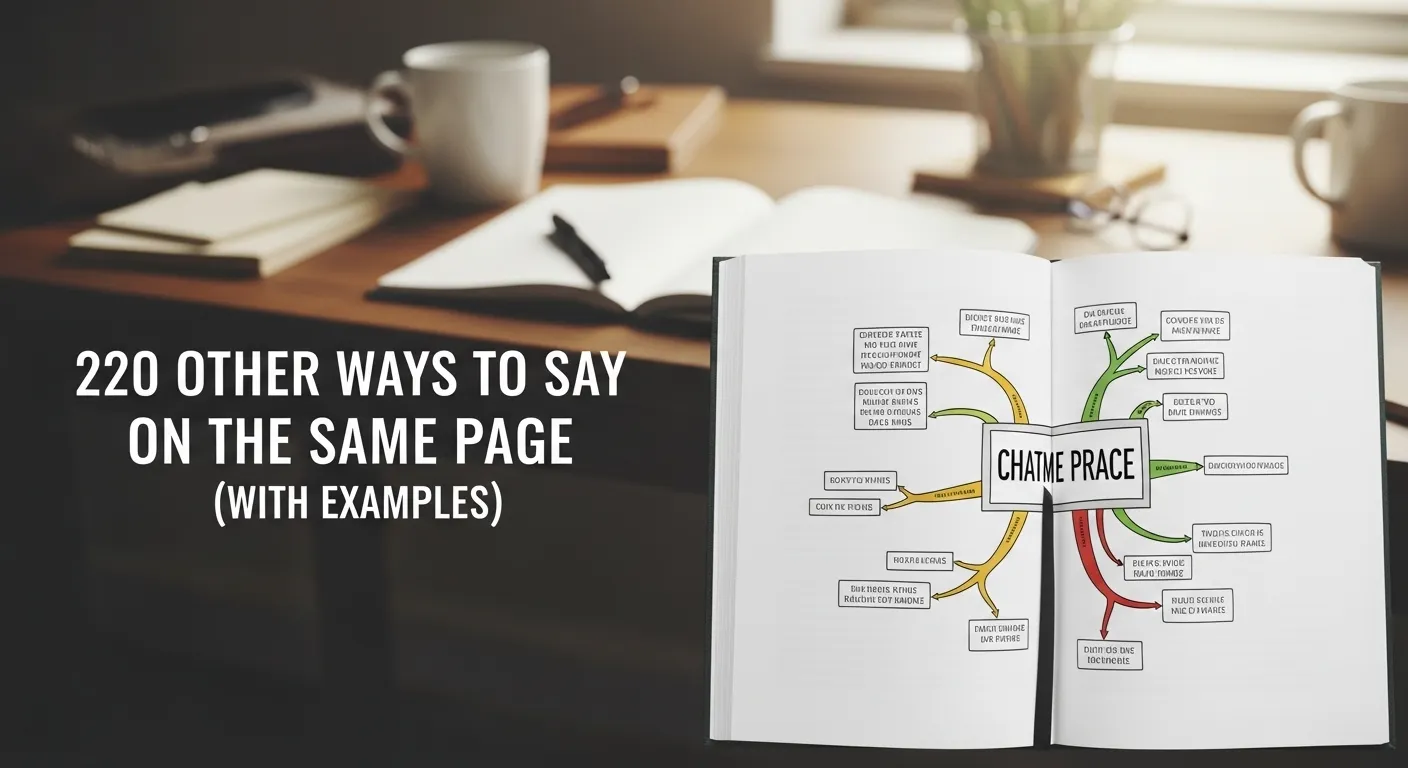 other ways to say on the same page