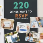 Other Ways to Say RSVP