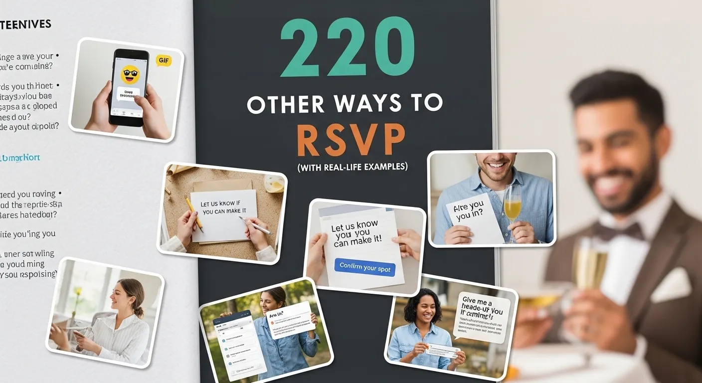 Other Ways to Say RSVP