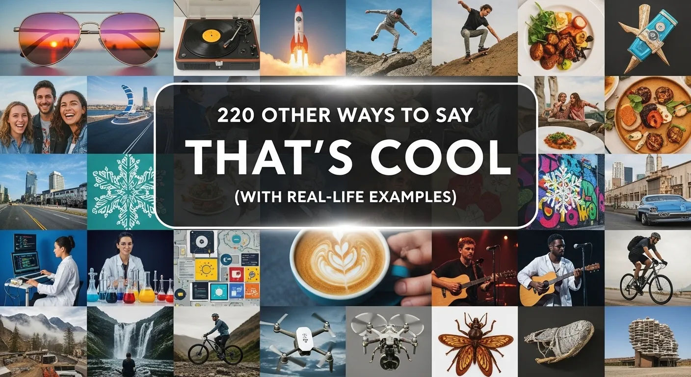 Other Ways to Say That’s Cool