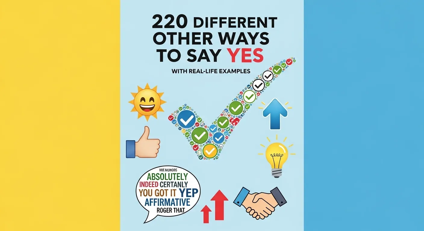 Other Ways to Say Yes