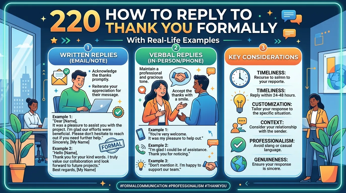 How to Reply to Thank You Formally