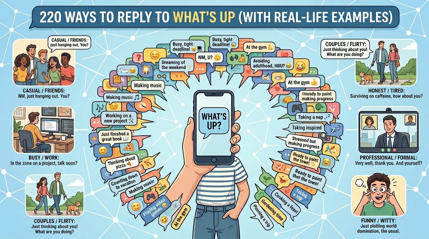how to reply to whats up