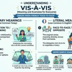 Vis a Vis Meaning