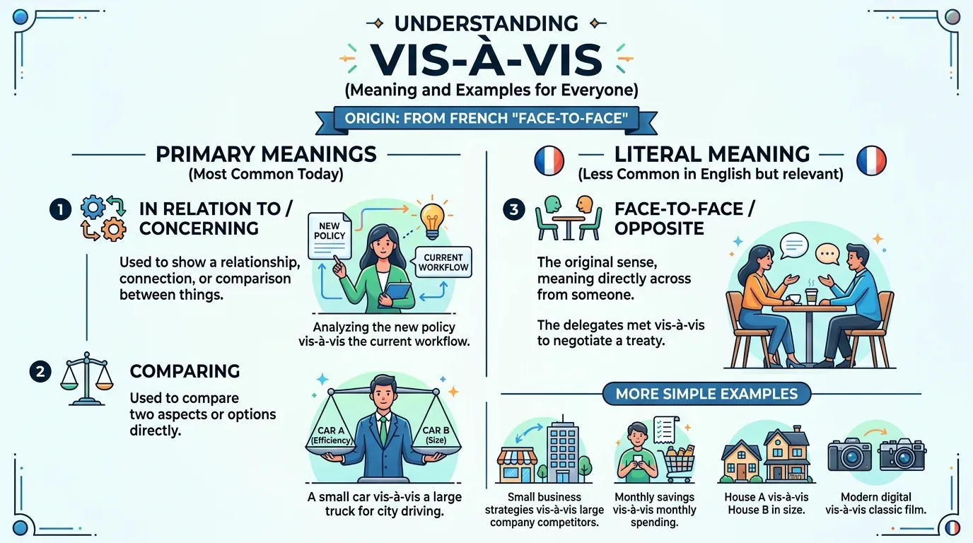 Vis a Vis Meaning